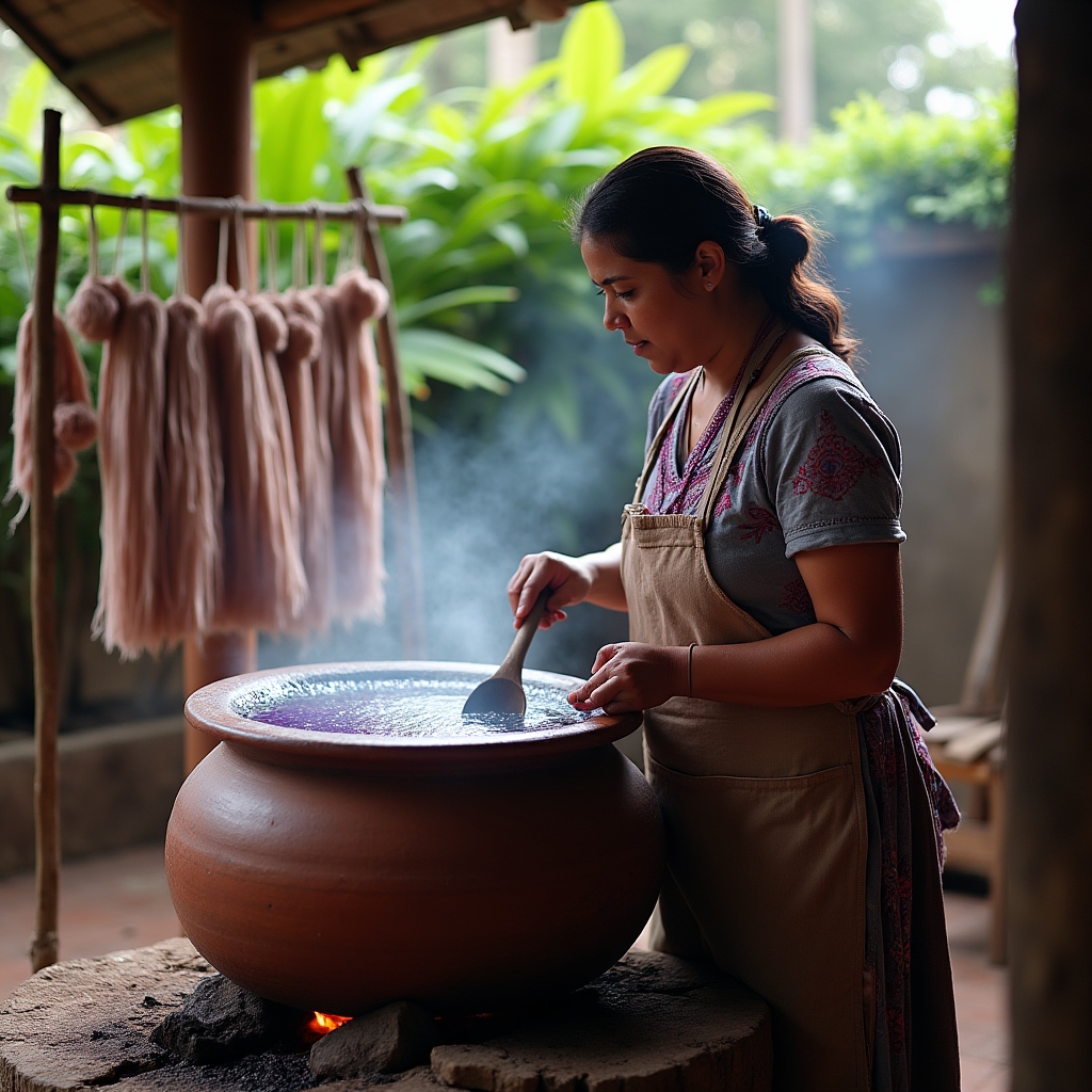 Natural dye preparation process for textiles